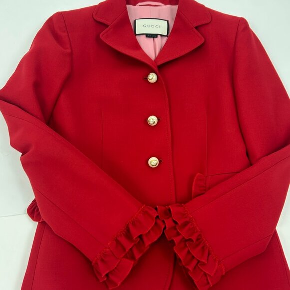 Gucci Red Wool and silk Jacket - Picture 7 of 12